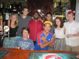 Our gang at Trivia night with the Trivia Master James :D. For more about it, read part II of this post.